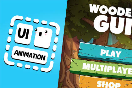 Wooden GUI + UI Animation | Demo
